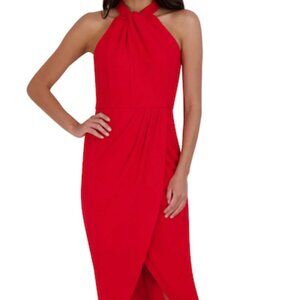 Julia Jordan Knot Neck Tulip Hem Dress Size 6